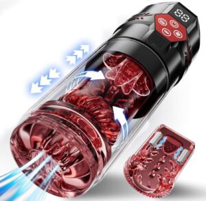 Automatic Male Masturbator with Upgrade Functions - Male Sex Toy for Men with Vacuum Pump, Rotating, Vibrating, and Suction Features