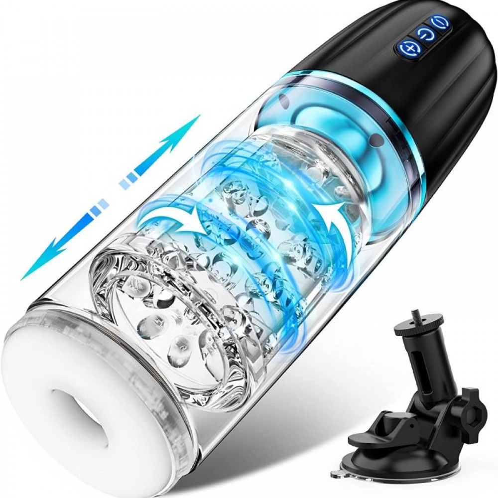 Hands Free Automatic Pussy Stroker with 7 Thrusting & Rotating