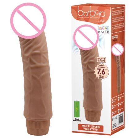 Premium Realistic G-Spot Vibrating Dildo - Soft Flesh Feel Female Vagina Massager - Waterproof Clit Stimulator Sex Toy for Women - Best Adult Wellness India
