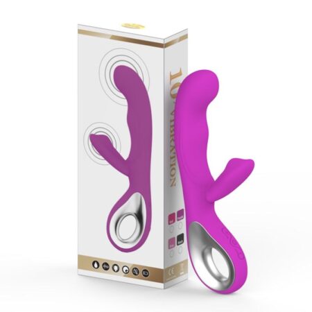 Premium Waterproof Silicone G-Spot Vibrator with Dual Motors - Dual Clitoral Stimulation Wand Massager - Best Adult Wellness Sex Toys for Couples India