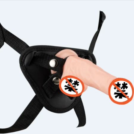 Premium Women's Adjustable Harness Belt Strap with Realistic Silicone Dildo - Wearable Strap-on for Couples - Best Adult Wellness Product India