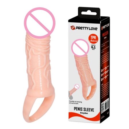Premium Realistic Soft Silicone Penis Sleeve for Men - Reusable Penis Extender & Delay Sleeve - Best Adult Wellness Product India - Discreet Delivery India