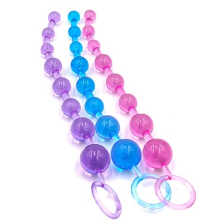Premium Soft Silicone Anal Beads Pull Ring Stimulator - Best Adult Wellness Sex Toy for Men, Women & Couples in India - Discreet Delivery